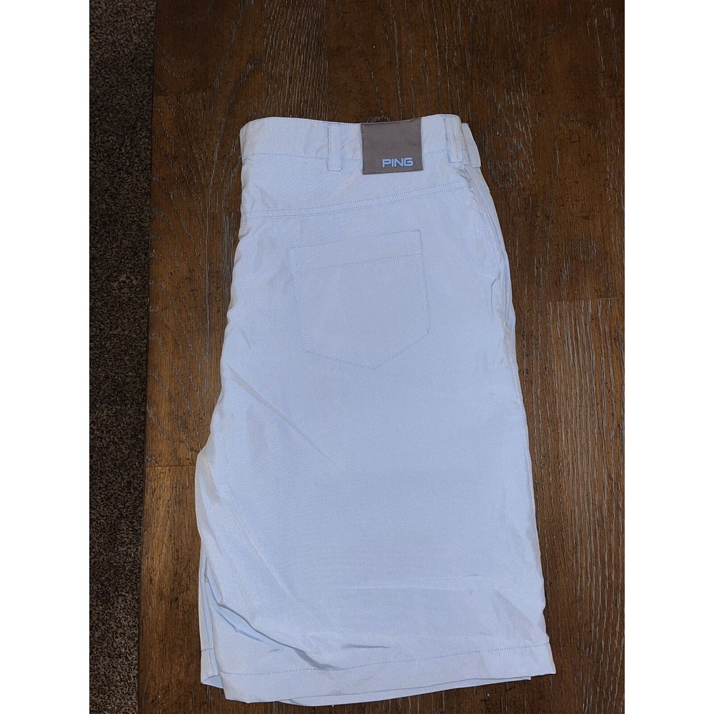 Ping Oxford Sensor Cool Golf Performance Flex Shorts Men's Size 40 Blue - Picture 2 of 5